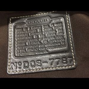 Coach bag " natural cowhide leather "